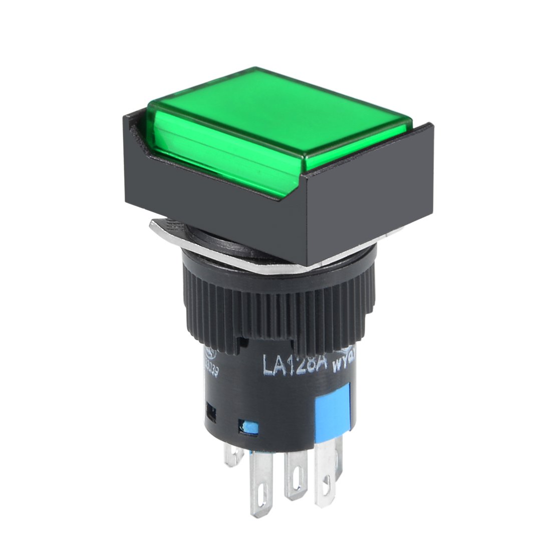 Amazon.com: uxcell 16mm Momentary Push Button Switch Green LED